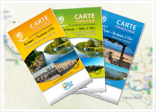Cartes de la Voie Verte, du Canal du Midi et de la Garonne